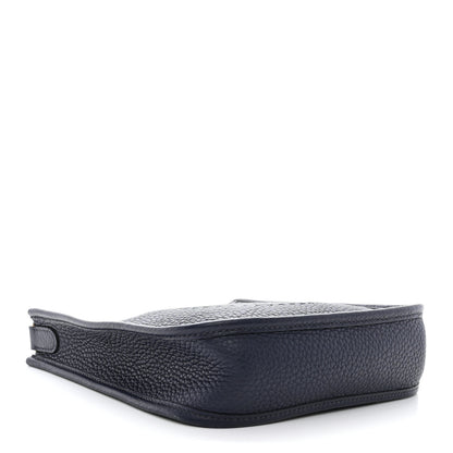 Hermes Taurillon Clemence Amazone Maxi Quadrille Evelyne TPM Bleu Nuit Bleu Saphir Anemone Capucine 4 of 12