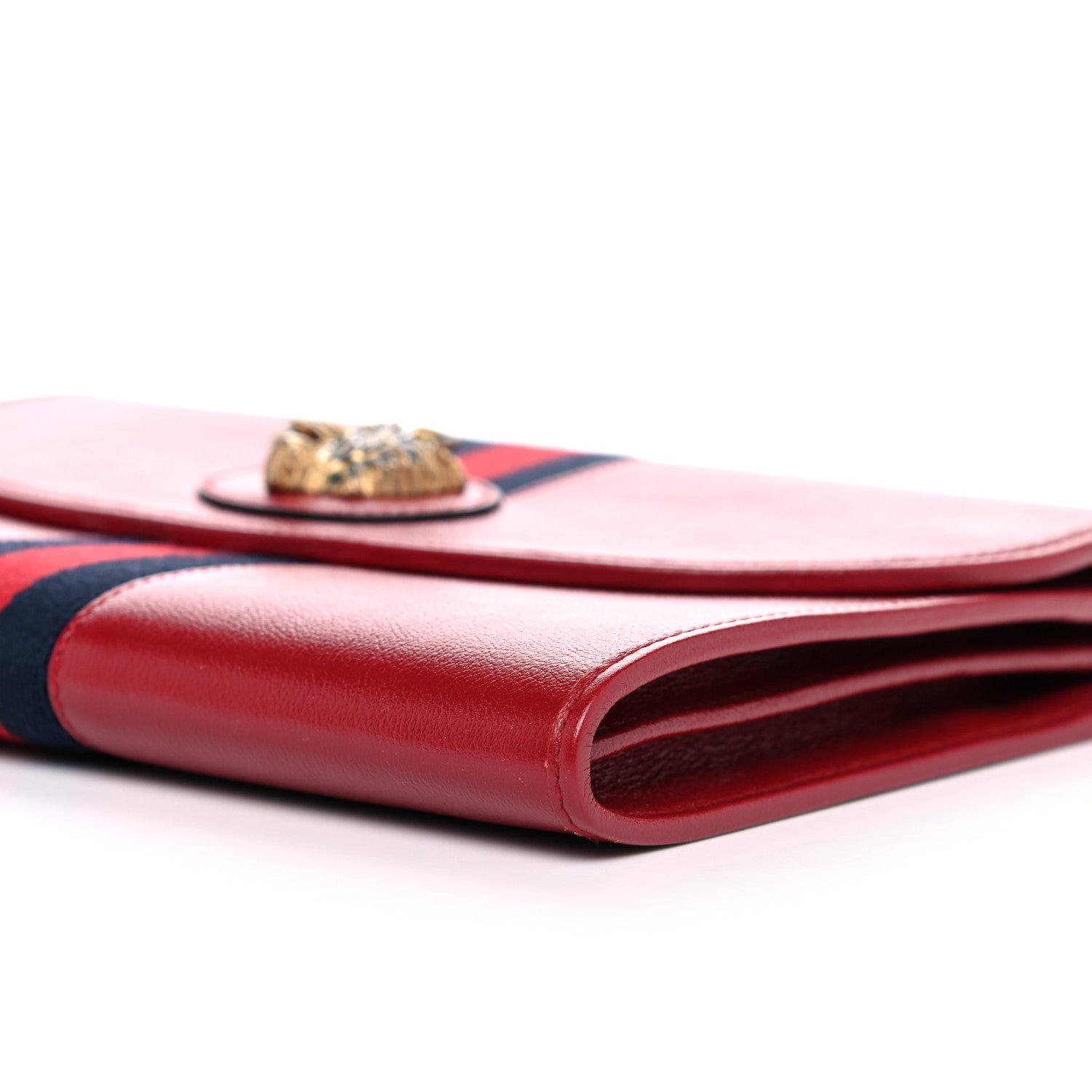Gucci Calfskin Web Rajah Clutch Romantic Cherry 8 of 9
