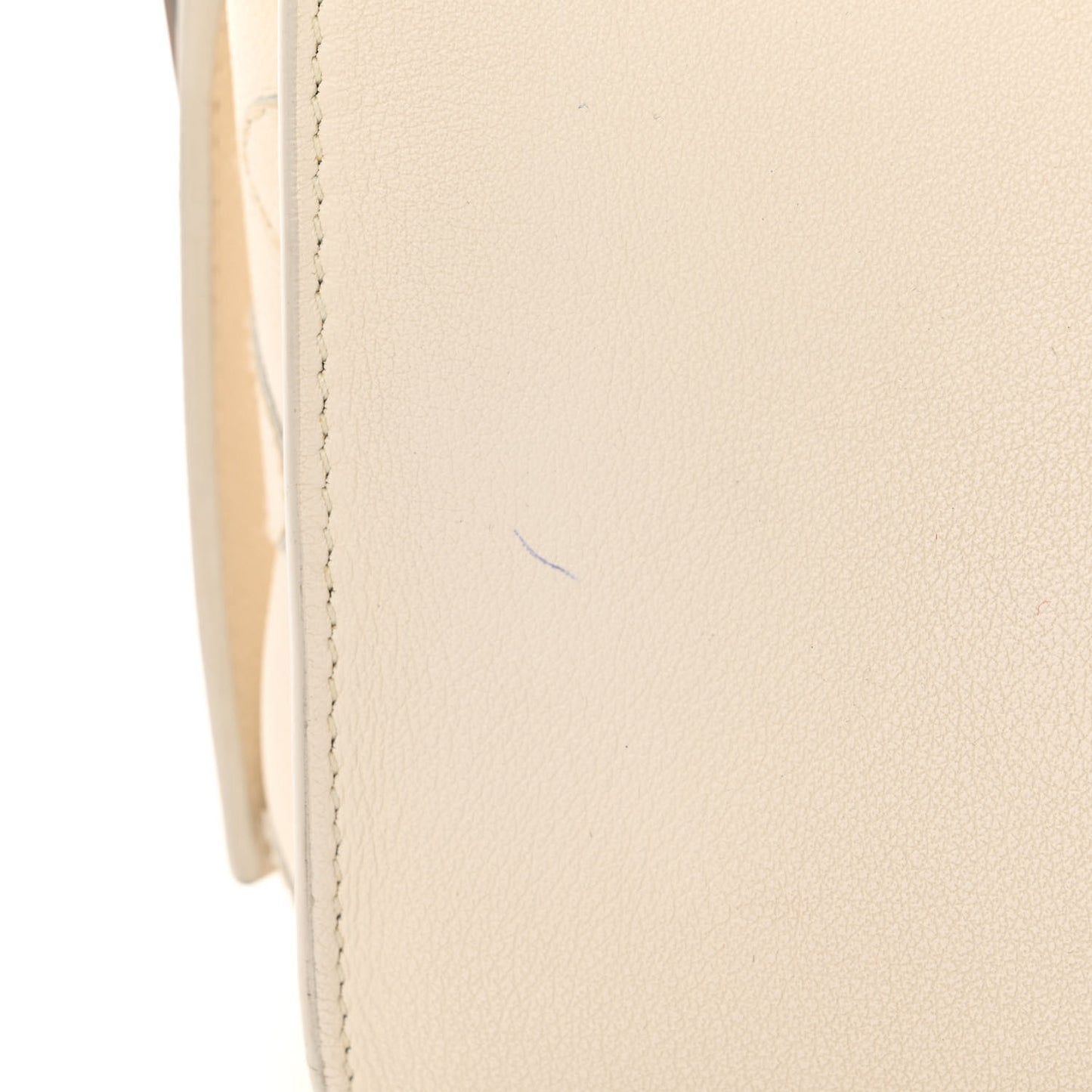 Smooth Calfskin Heart Embroidered Baby Monogram Downtown Cabas New Milk