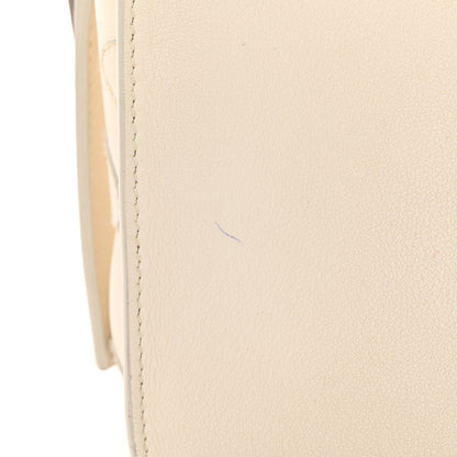 Saint Laurent Smooth Calfskin Heart Embroidered Baby Monogram Downtown Cabas New Milk 17 of 28