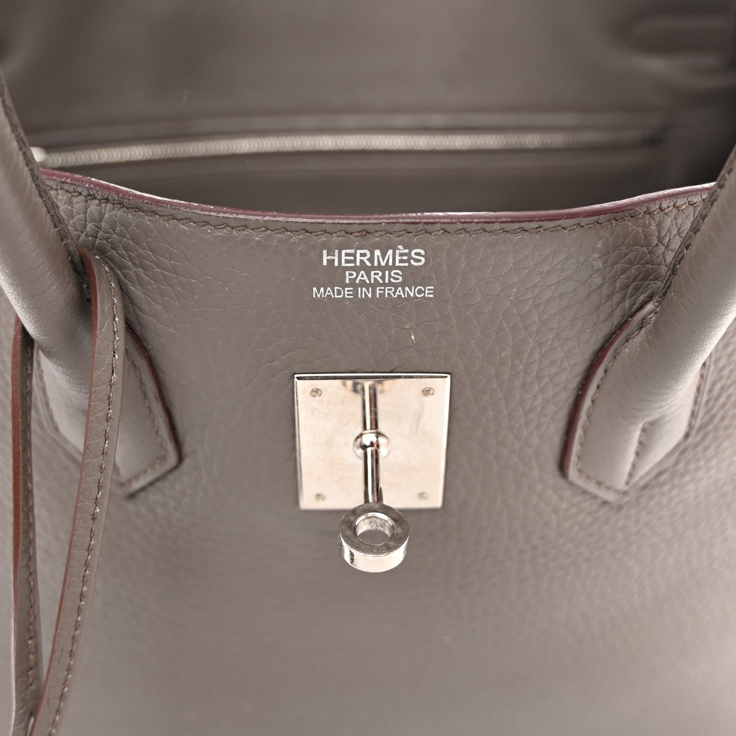 Hermes Taurillon Clemence BIRKIN 35 Etain 6 of 17