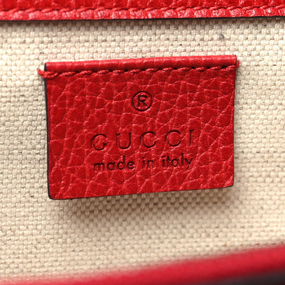Gucci Dollar Calfskin Swarovski Crystal Small Dionysus Shoulder Bag Hibiscus Red 7 of 12