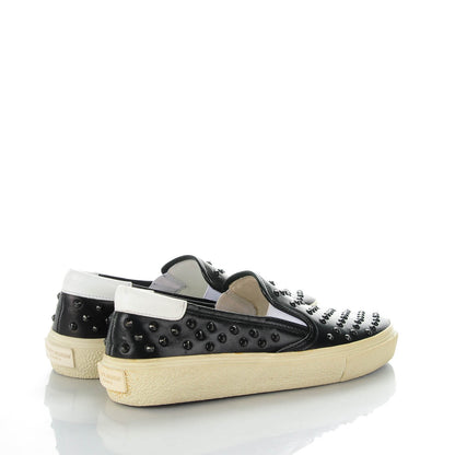 Saint Laurent Canvas Star Studded Espadrilles 36 Black 4 of 7
