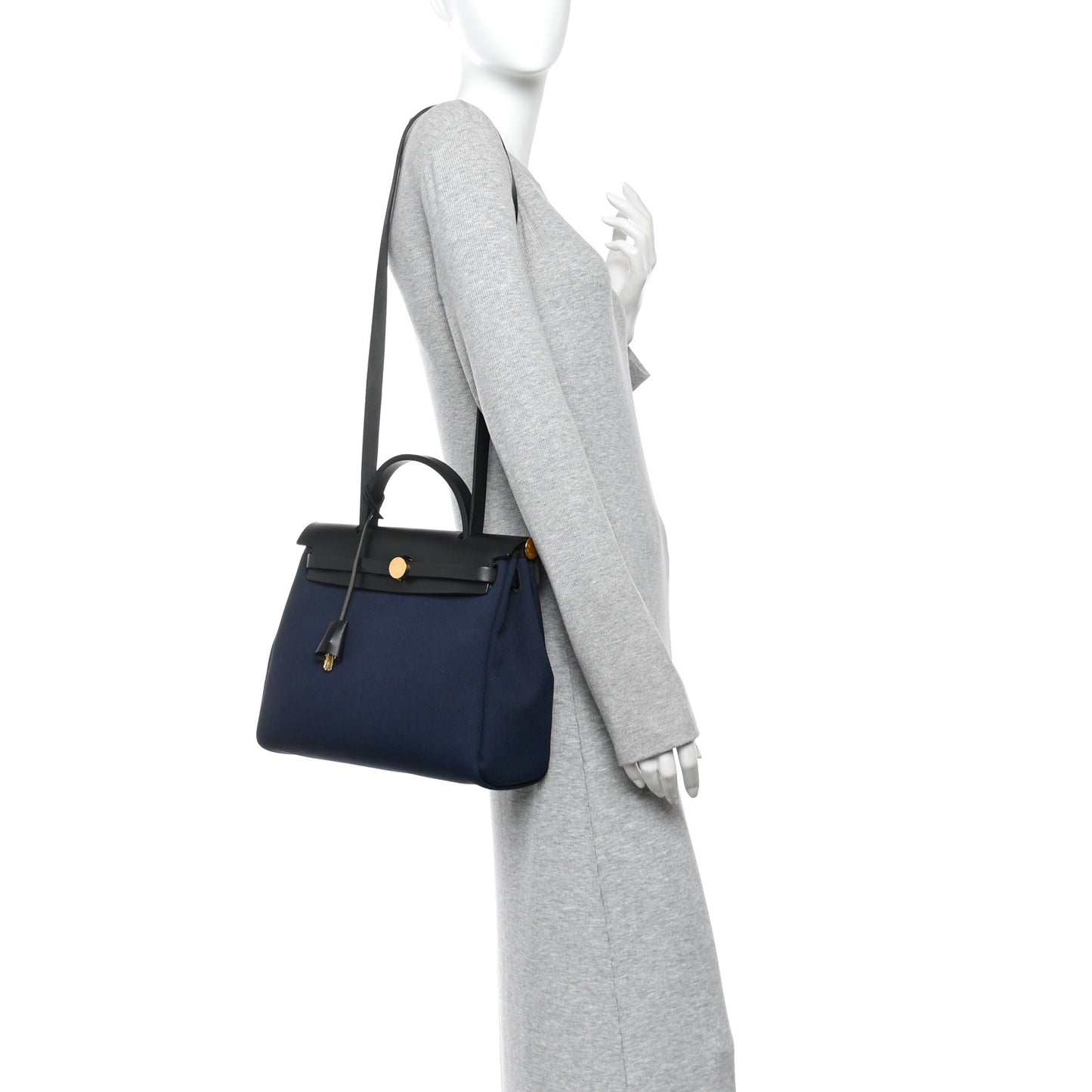 Military Toile Vache Hunter Herbag Zip Retourne 31 PM Bleu Marine Black