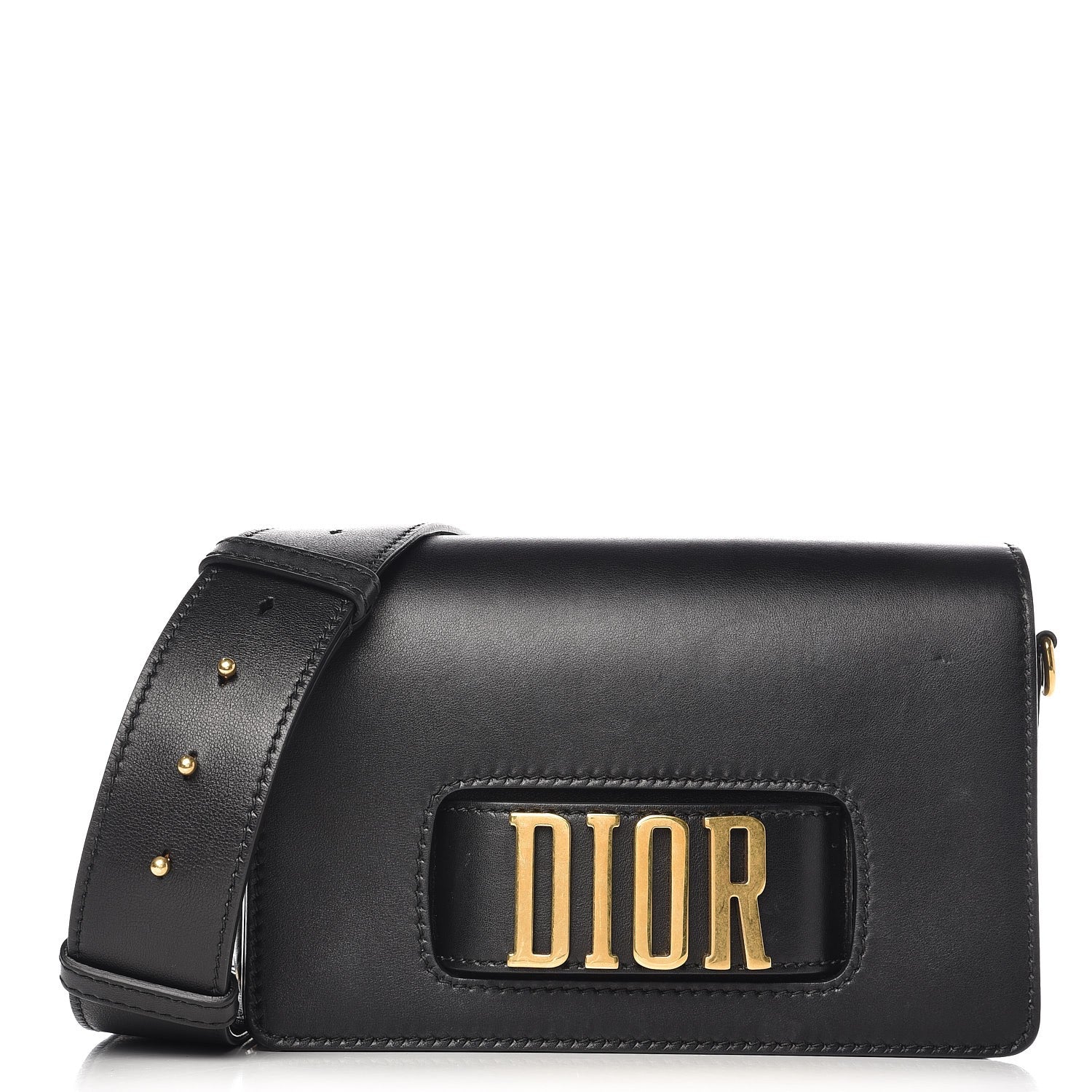 Christian Dior Smooth Calfskin Dio(r)evolution Flap Bag Black 1 of 7