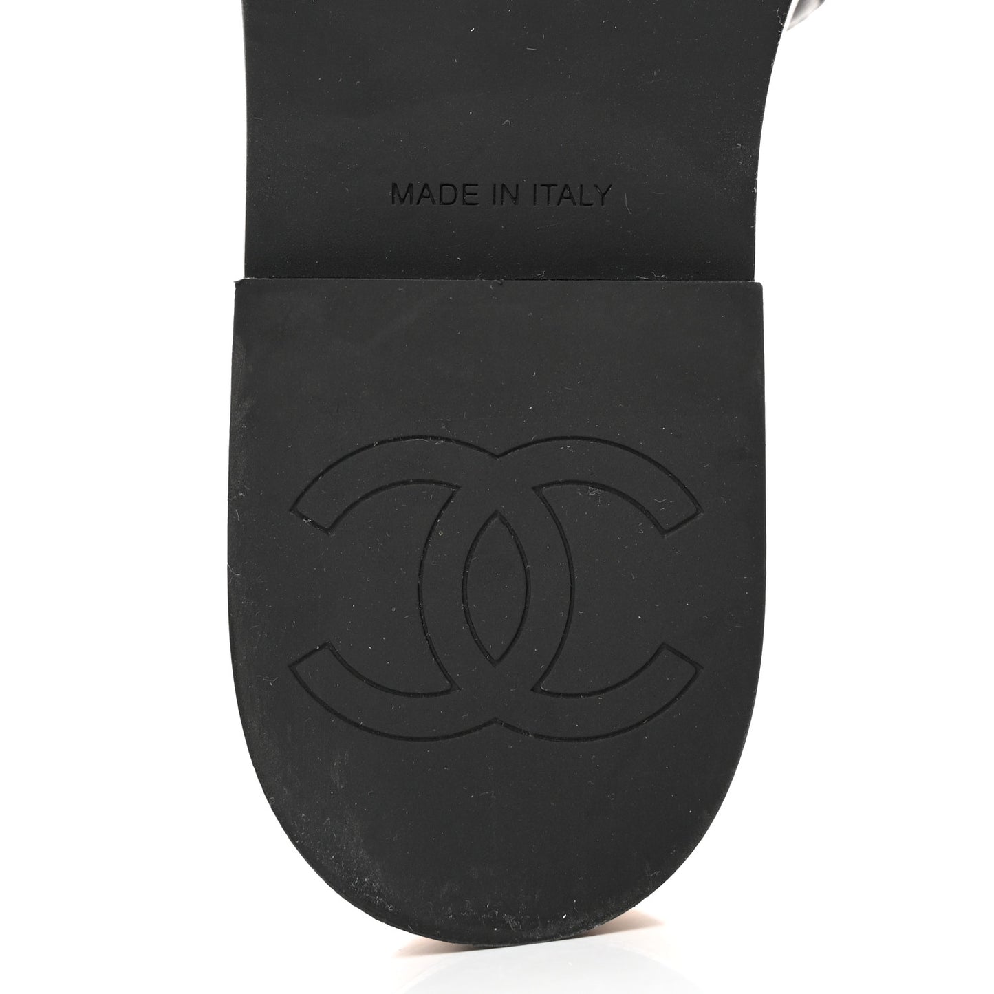 Lambskin Quilted CC Wedge Sandals 38 Black
