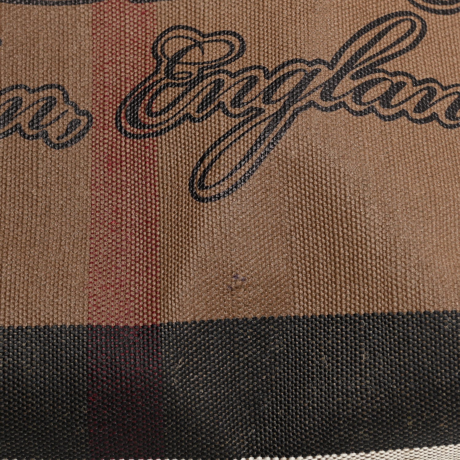 Burberry Coated Canvas Mega Check Medium Doodle Tote Black 11 of 11