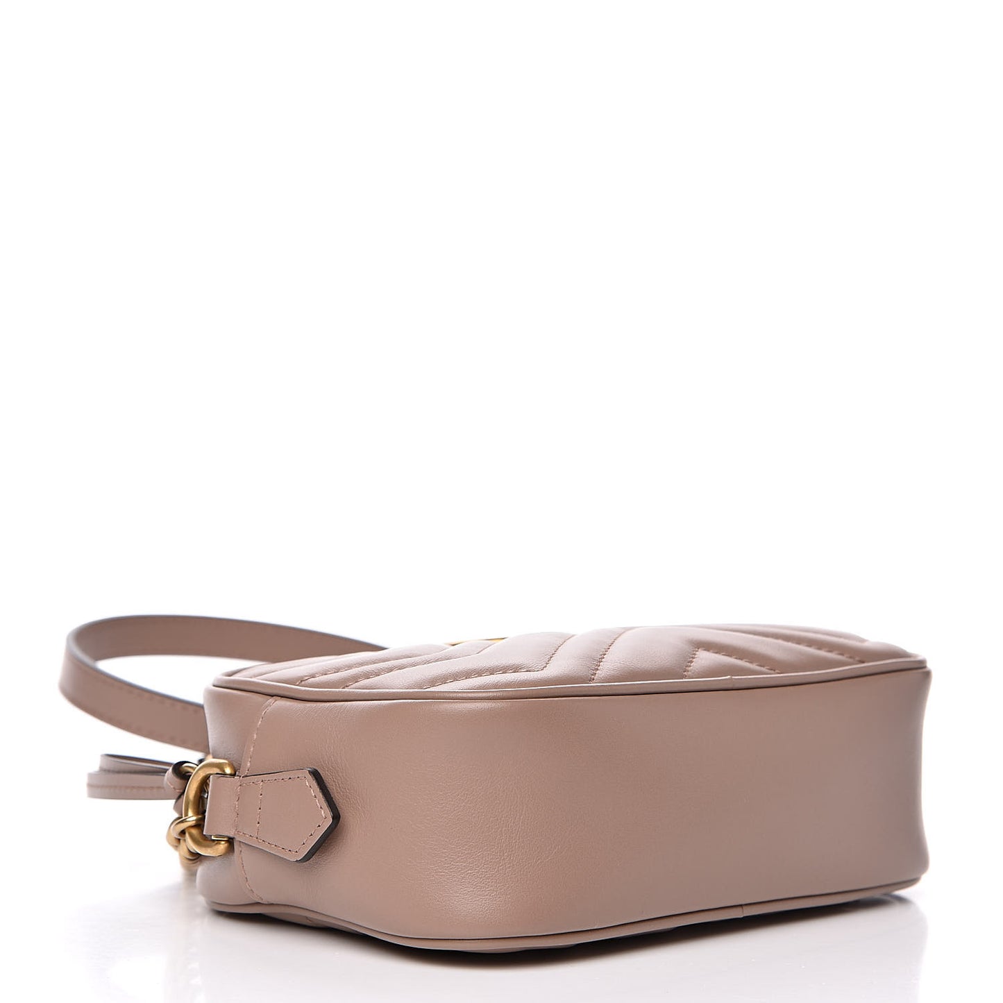 Calfskin Matelasse Mini GG Marmont Chain Shoulder Bag Porcelain Rose