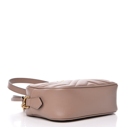 Gucci Calfskin Matelasse Mini GG Marmont Chain Shoulder Bag Porcelain Rose 4 of 10