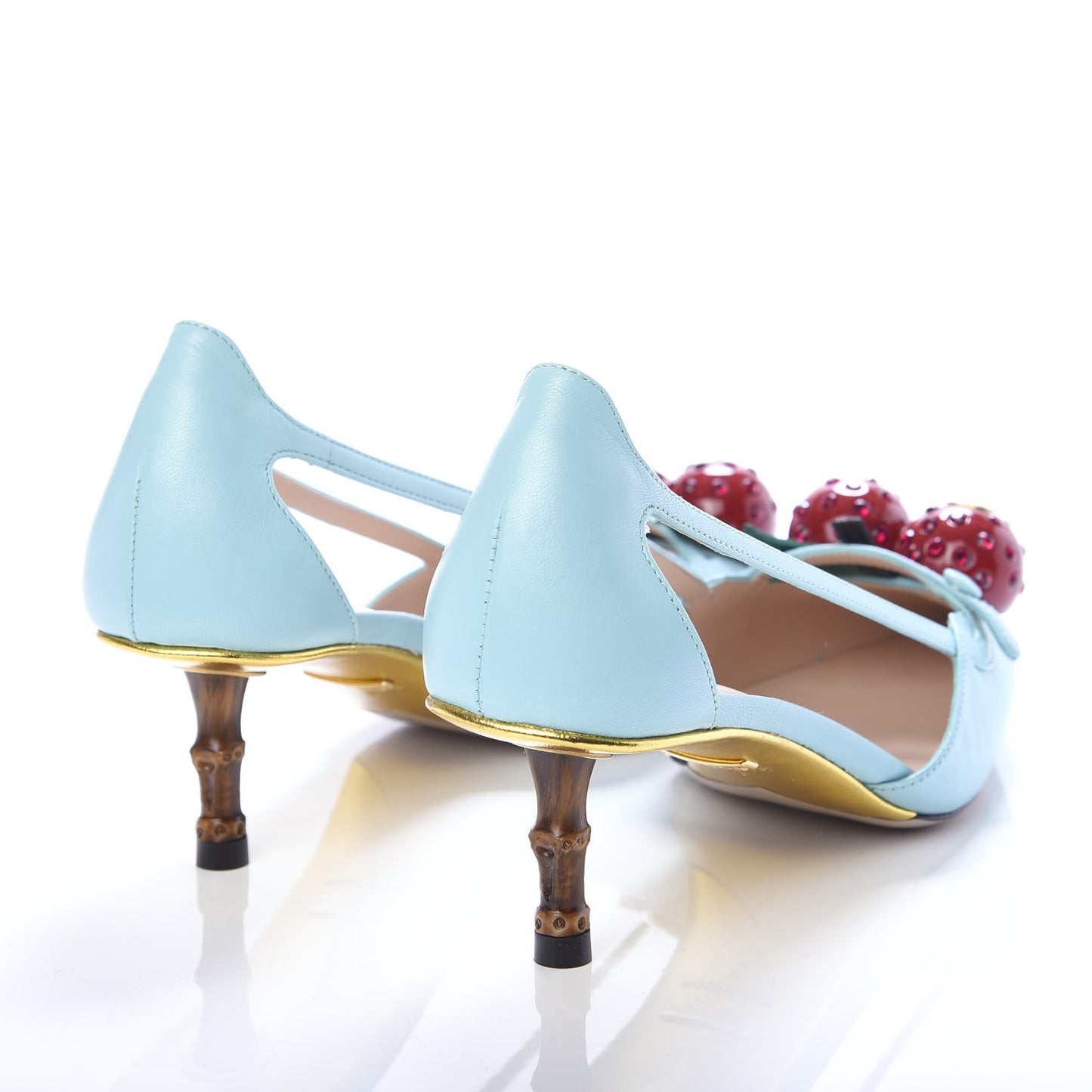 Malaga Kid Unia Cherry Pumps 35 New Acquamarine Emerald Cocoa