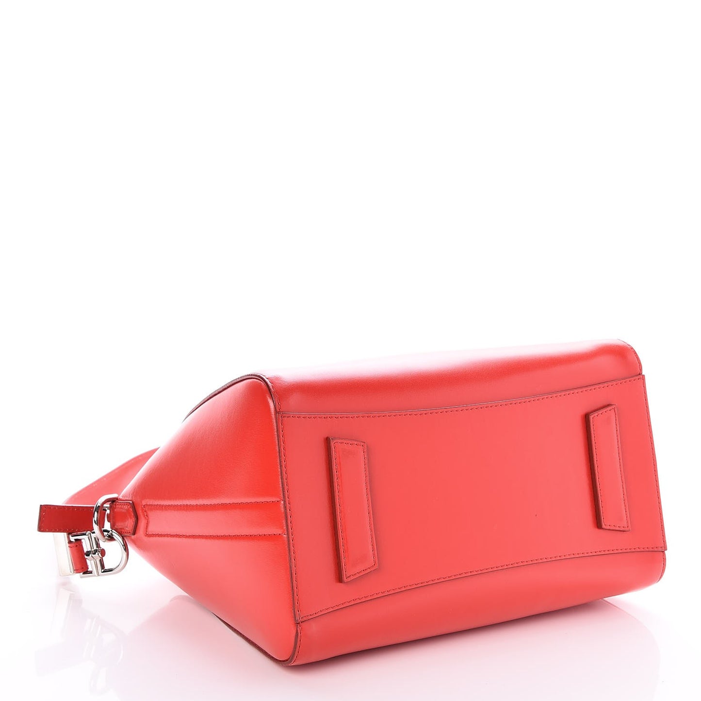 Shiny Lord Calfskin Small Antigona Medium Red