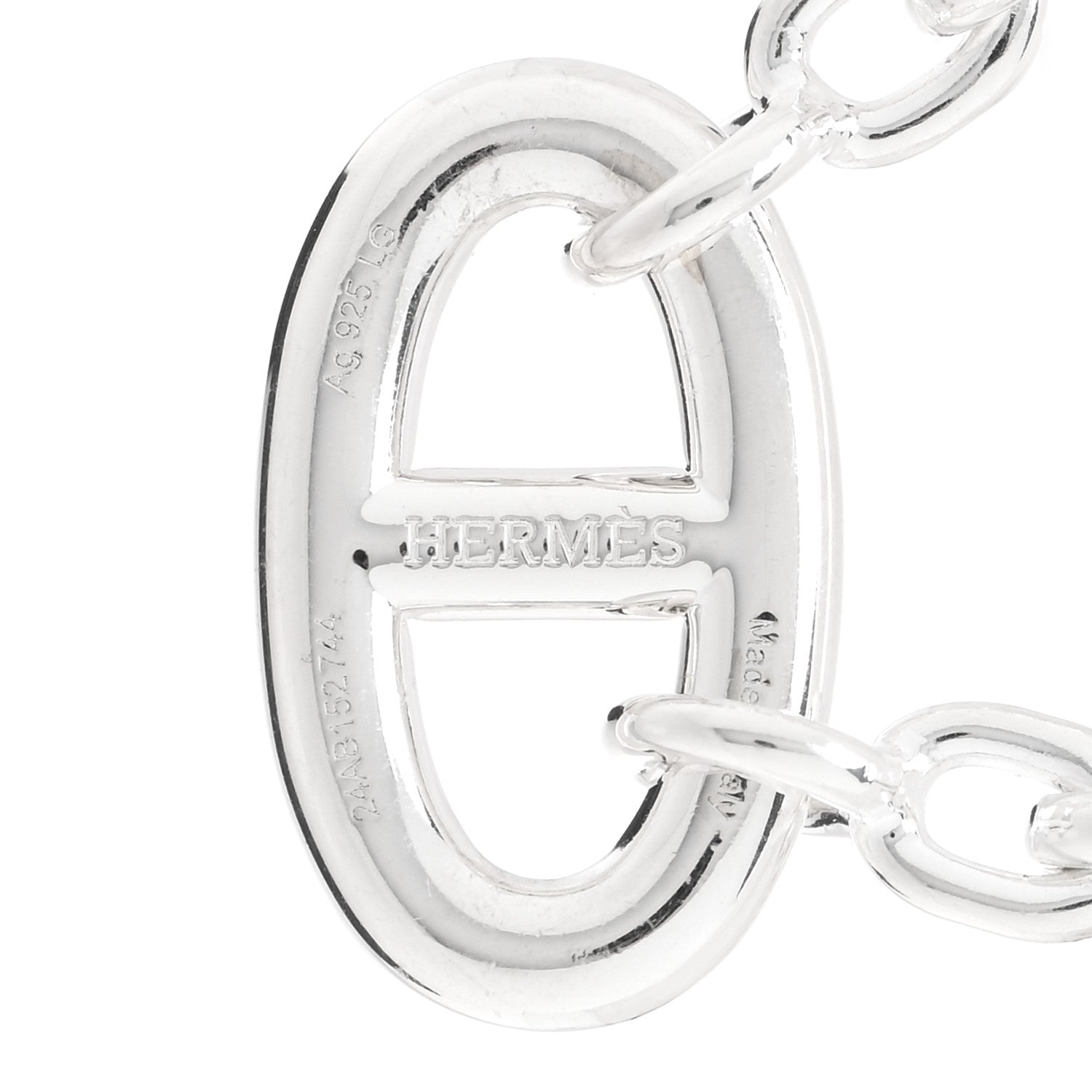 Hermes Sterling Silver Farandole Bracelet LG 3 of 3