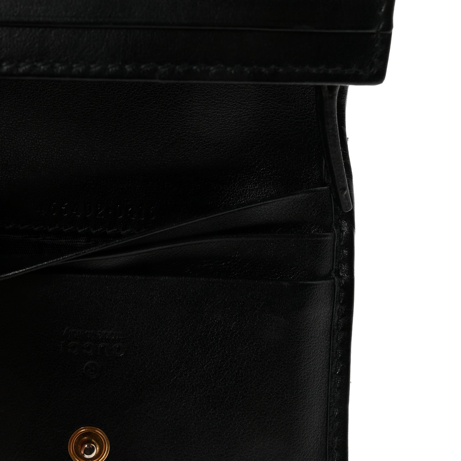 Gucci Calfskin Matelasse GG Marmont Card Case Wallet Black 7 of 7