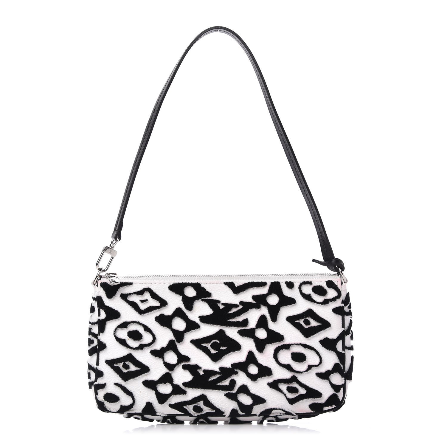 Louis Vuitton X UF Tufted Monogram Pochette Accessories White Black 1 of 12