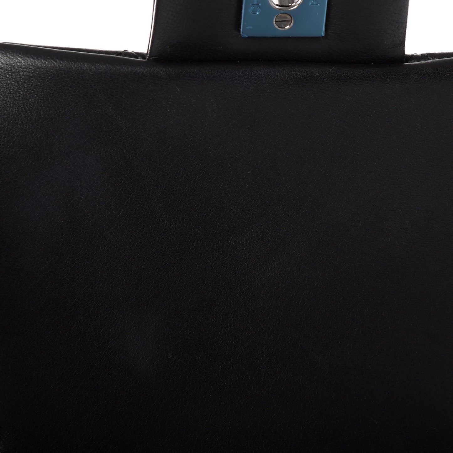 Lambskin Quilted Mini Rectangular Flap Black