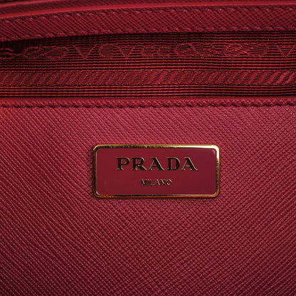 Prada Saffiano Medium Galleria Double Zip Tote Fuxia 6 of 7