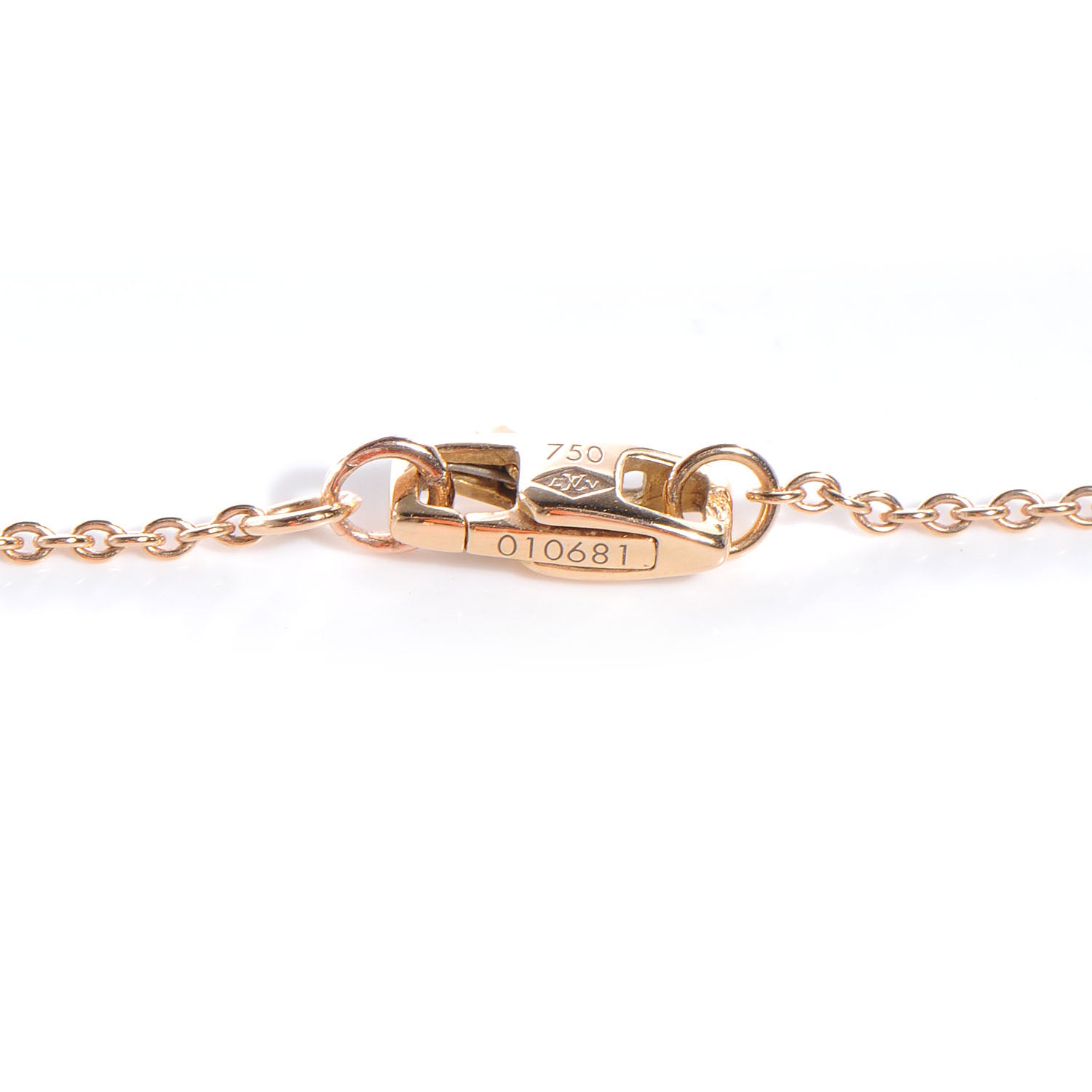Louis Vuitton Empreinte Diamond Pendant Necklace Pink Gold 4 of 5