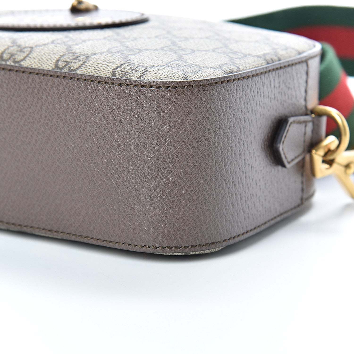 Gucci GG Supreme Monogram Web Neo Vintage Shoulder Bag Beige New Acero Crop 9 of 10