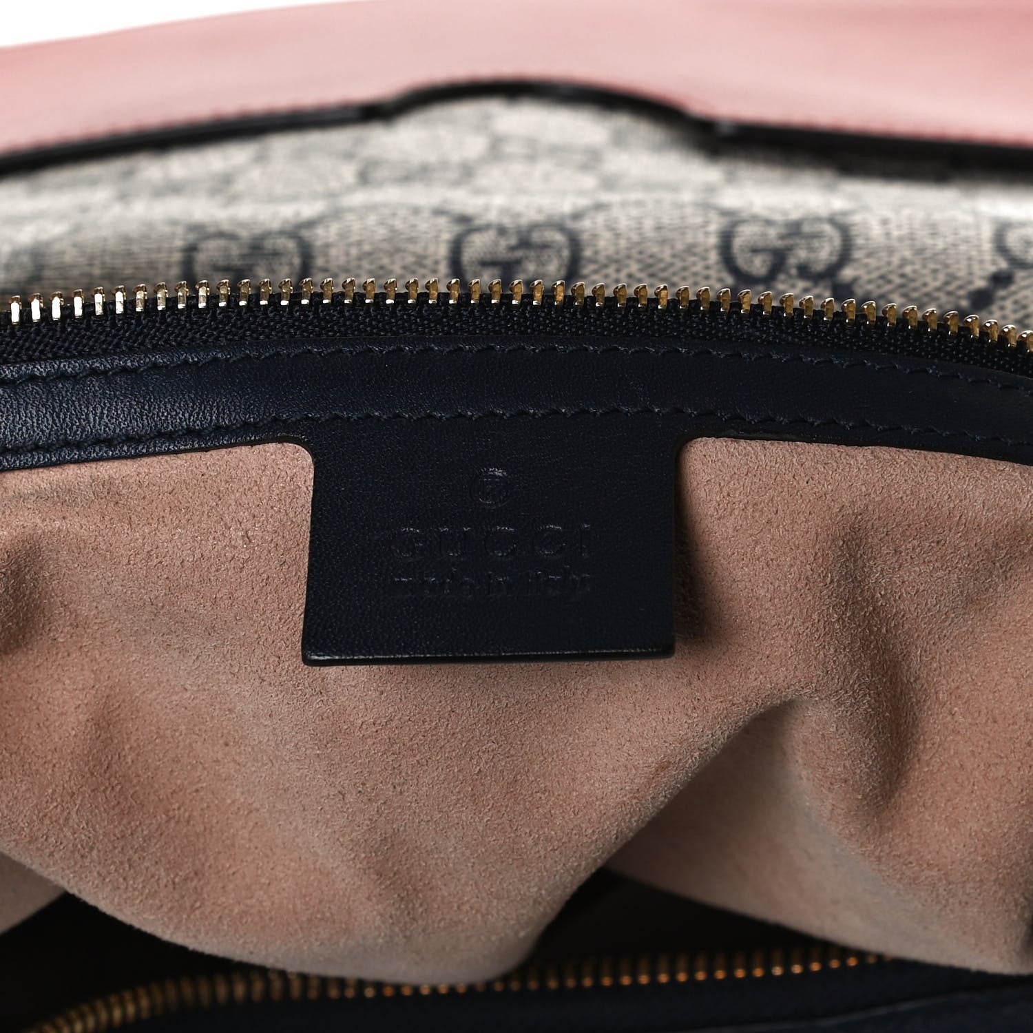 Gucci GG Supreme Monogram Linea A Hobo Navy 5 of 12