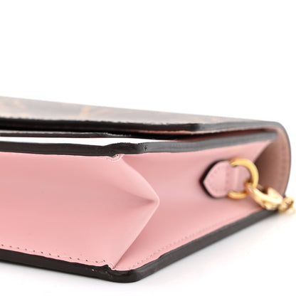 Louis Vuitton Monogram Flore Chain Wallet Rose Ballerine 9 of 12