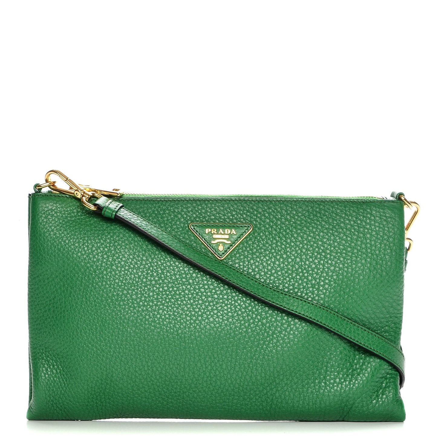 Vitello Daino Crossbody Bag Verde