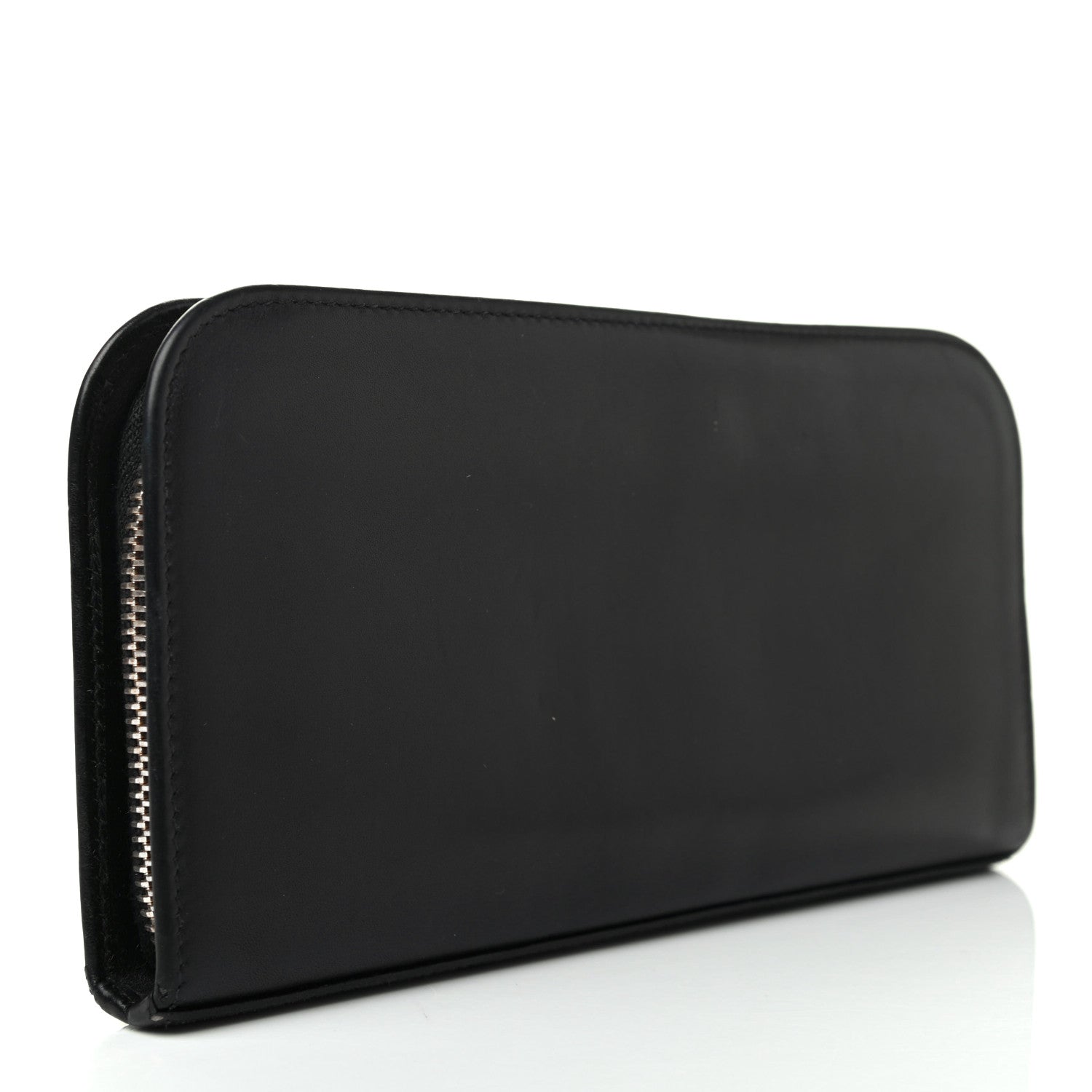 Saint Laurent Calfskin Classic Zip Around Continental Wallet Black 3 of 8