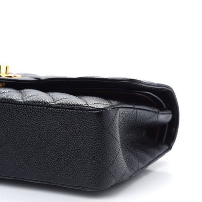 Chanel Caviar Quilted Medium Double Flap Black 9 of 9