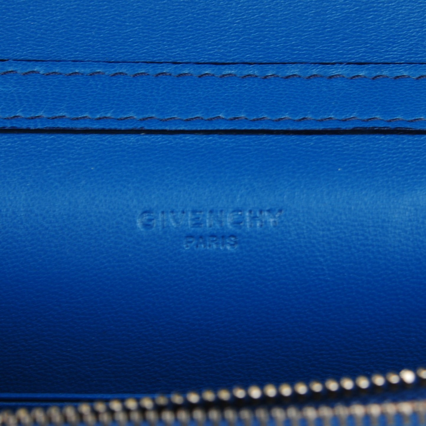Sugar Goatskin Pandora Chain Wallet Dark Blue