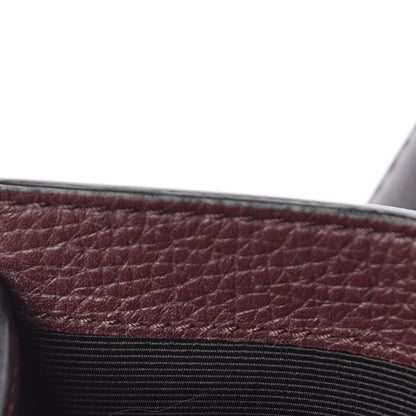 Burberry Grainy Calfskin House Check Simon Travel Wallet Wine 8 of 9
