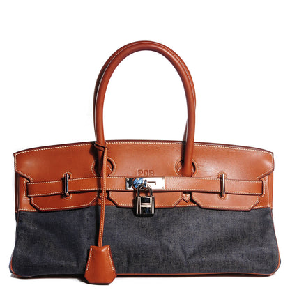 Hermes Barenia Denim JPG Birkin 42 Fauve 1 of 23