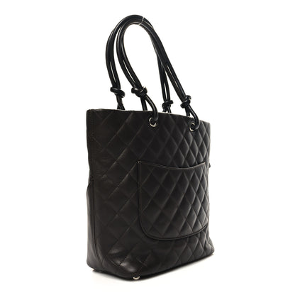 Chanel Calfskin Quilted Medium Cambon Tote Brown 3 of 12