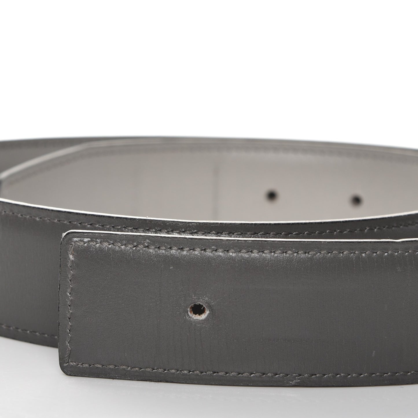 Box Reversible 32mm Belt Strap 70 Graphite Gris Perle