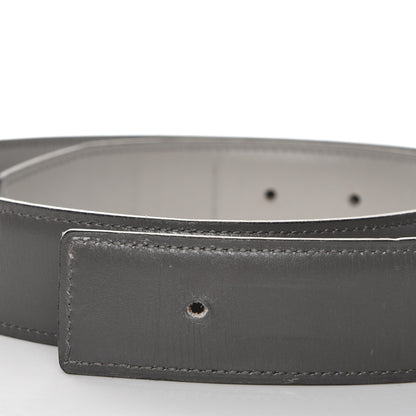 Hermes Box Reversible 32mm Belt Strap 70 Graphite Gris Perle 3 of 10