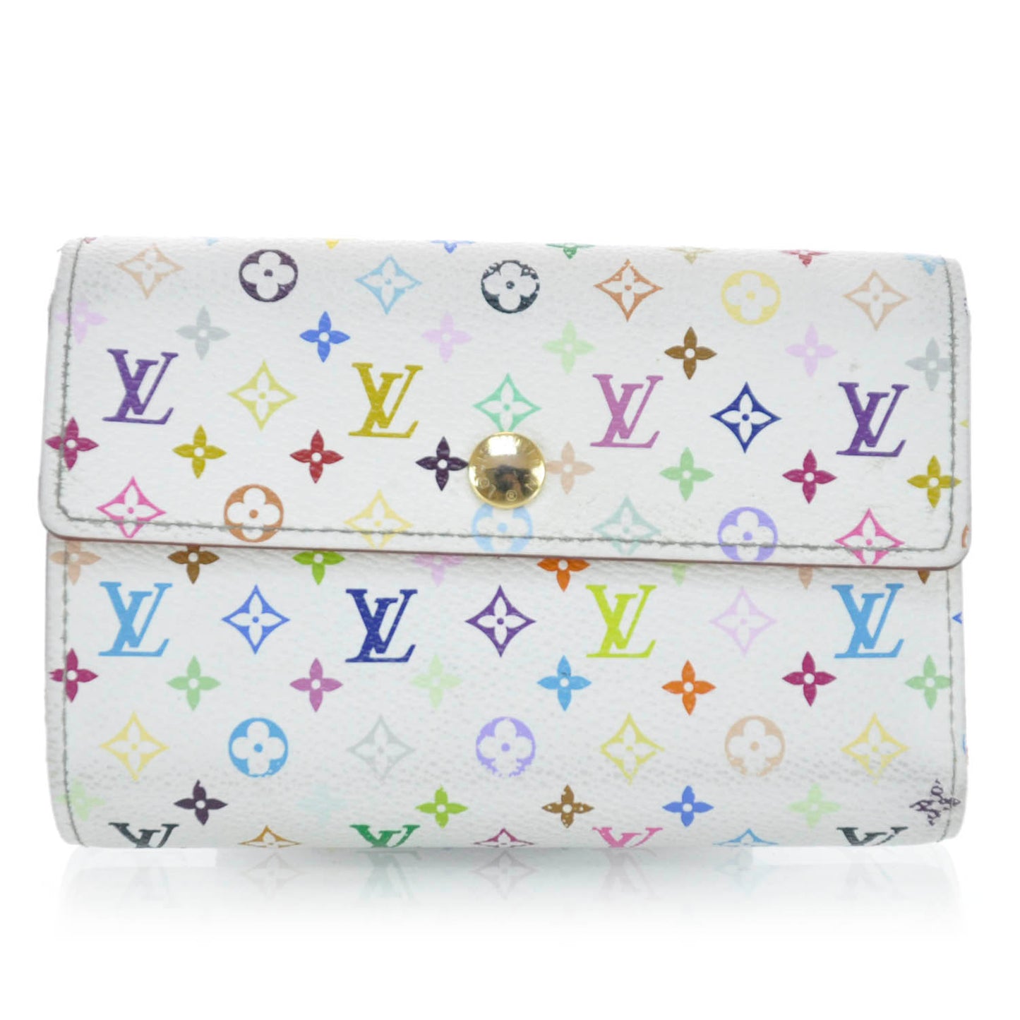 Monogram Multicolor Alexandra Wallet White