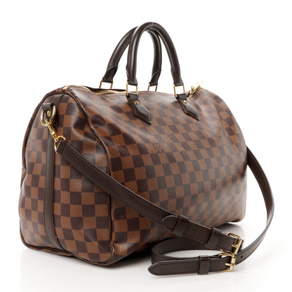 Louis Vuitton Damier Ebene Speedy Bandouliere 35 3 of 15
