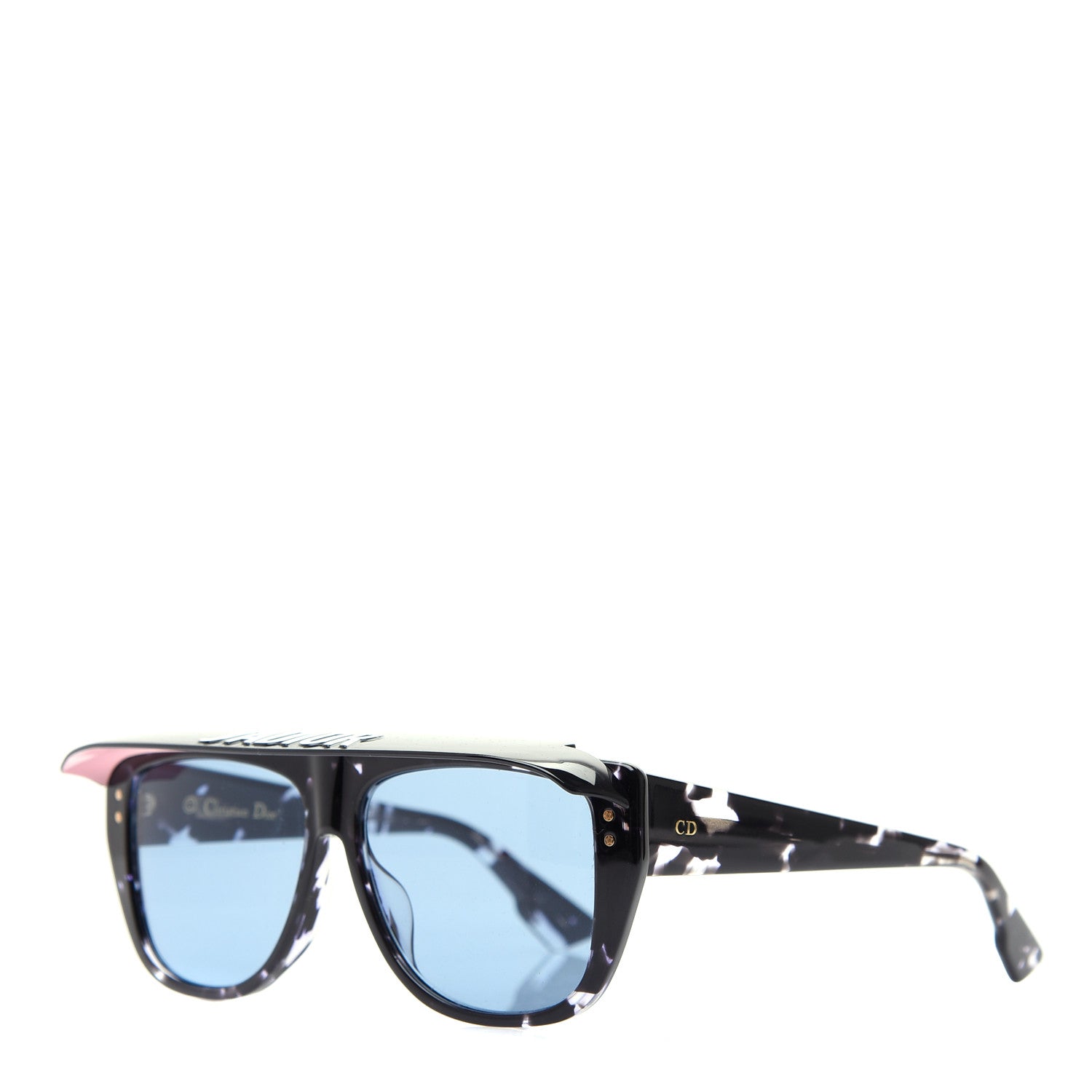 Christian Dior Club 2 Sunglasses Black Havana Blue 1 of 7