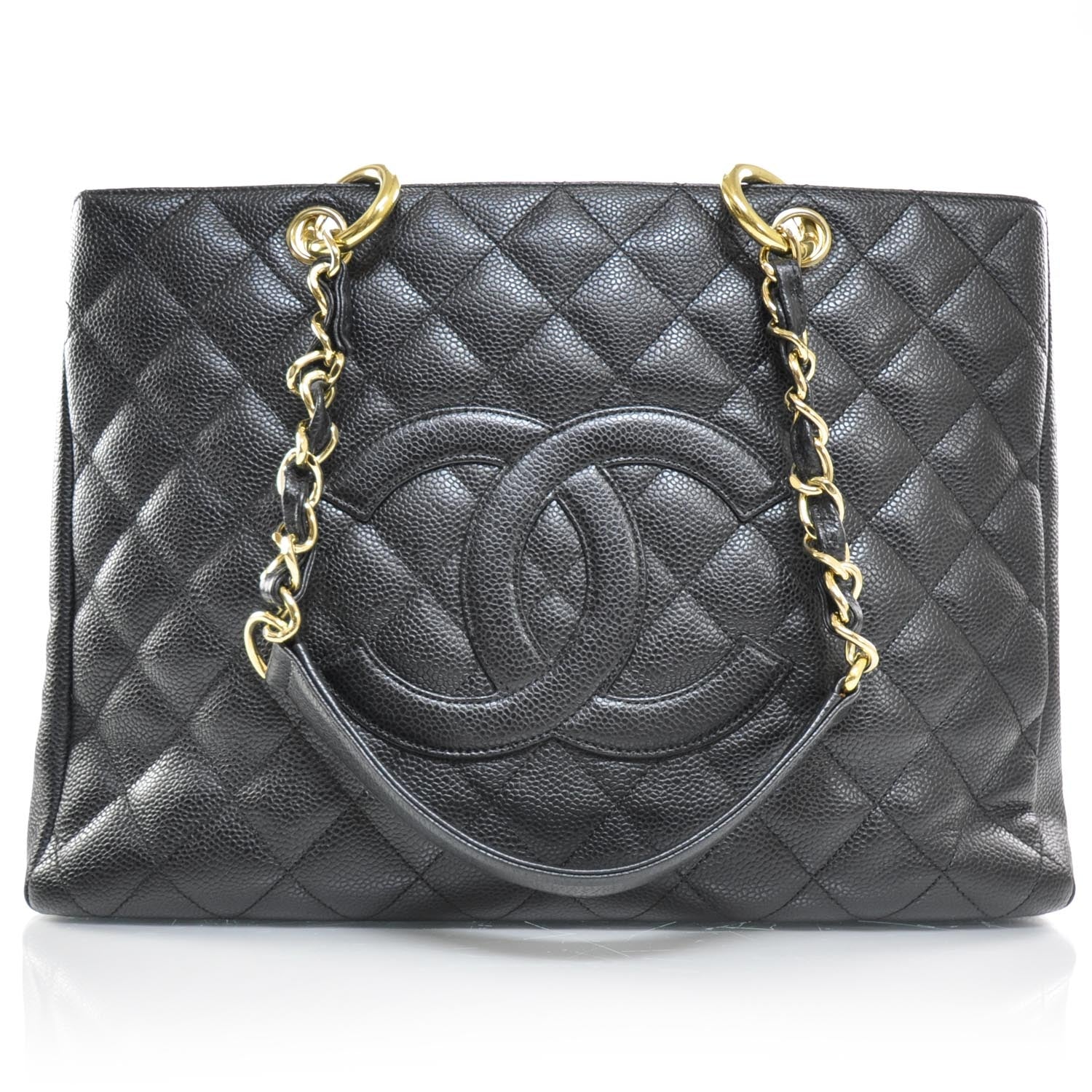 Chanel Caviar Quilted Grand Shopping Tote GST Black 1 of 10