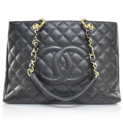 Chanel Caviar Quilted Grand Shopping Tote GST Black 1 of 10