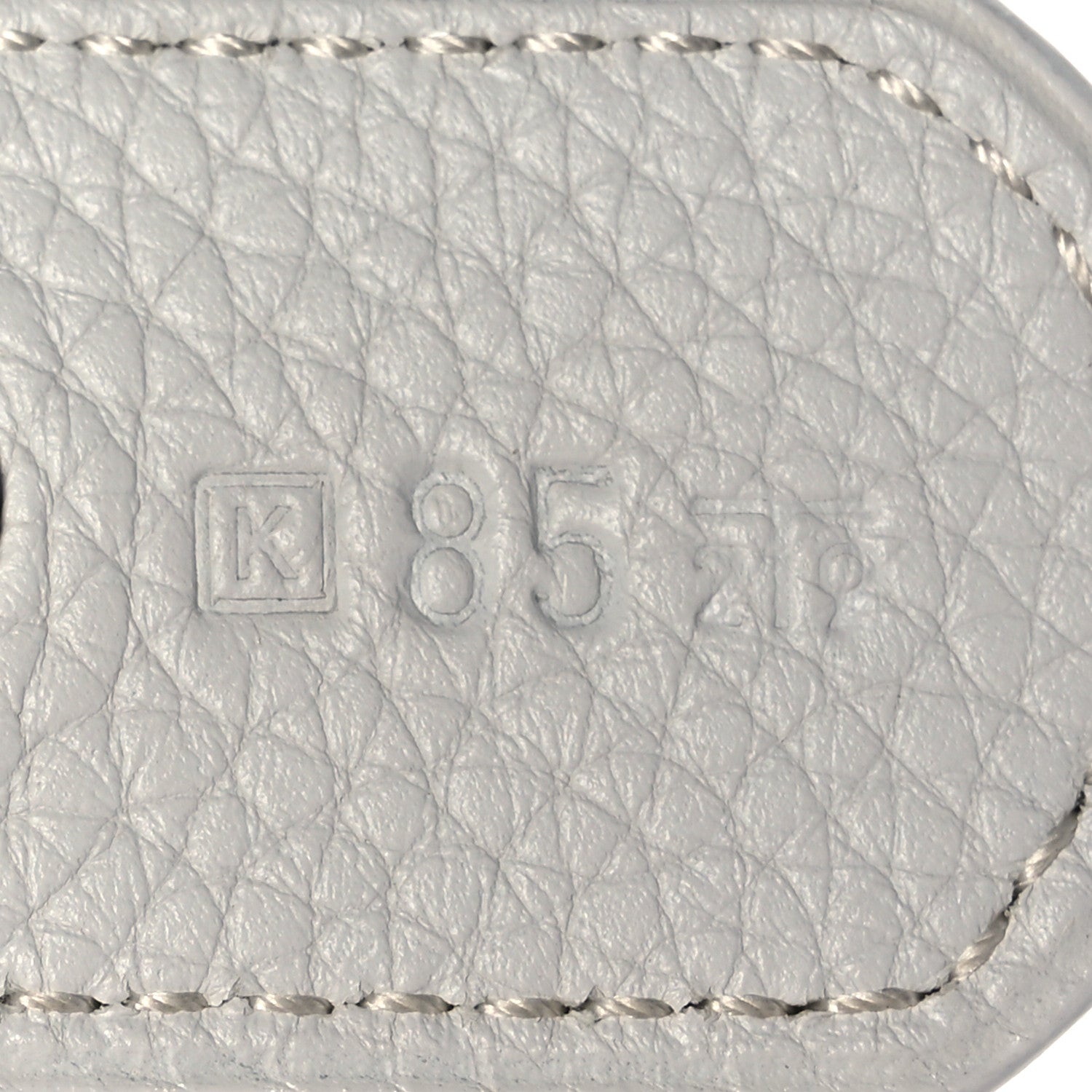 Hermes Togo Clou de Selle Belt 85 White 4 of 6
