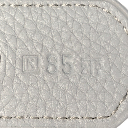 Hermes Togo Clou de Selle Belt 85 White 4 of 6
