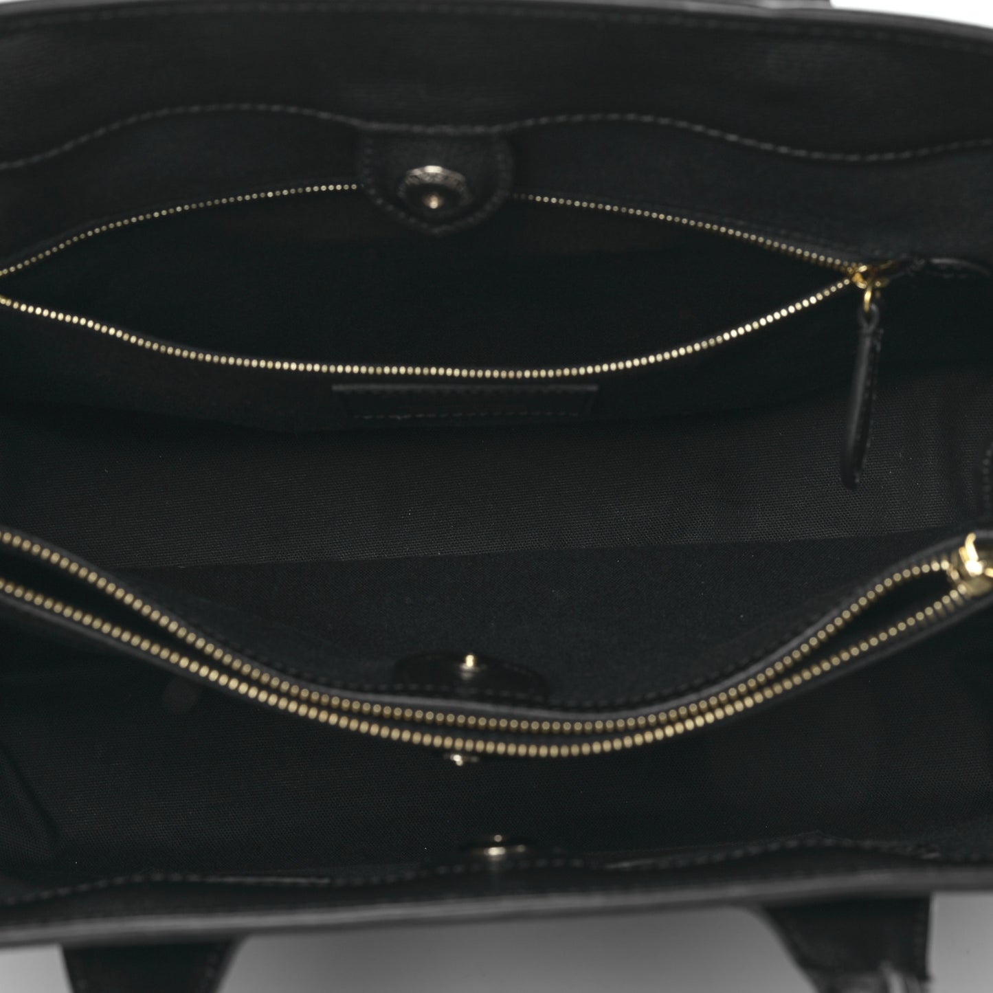 Grainy Calfskin House Check Large Banner Tote Black