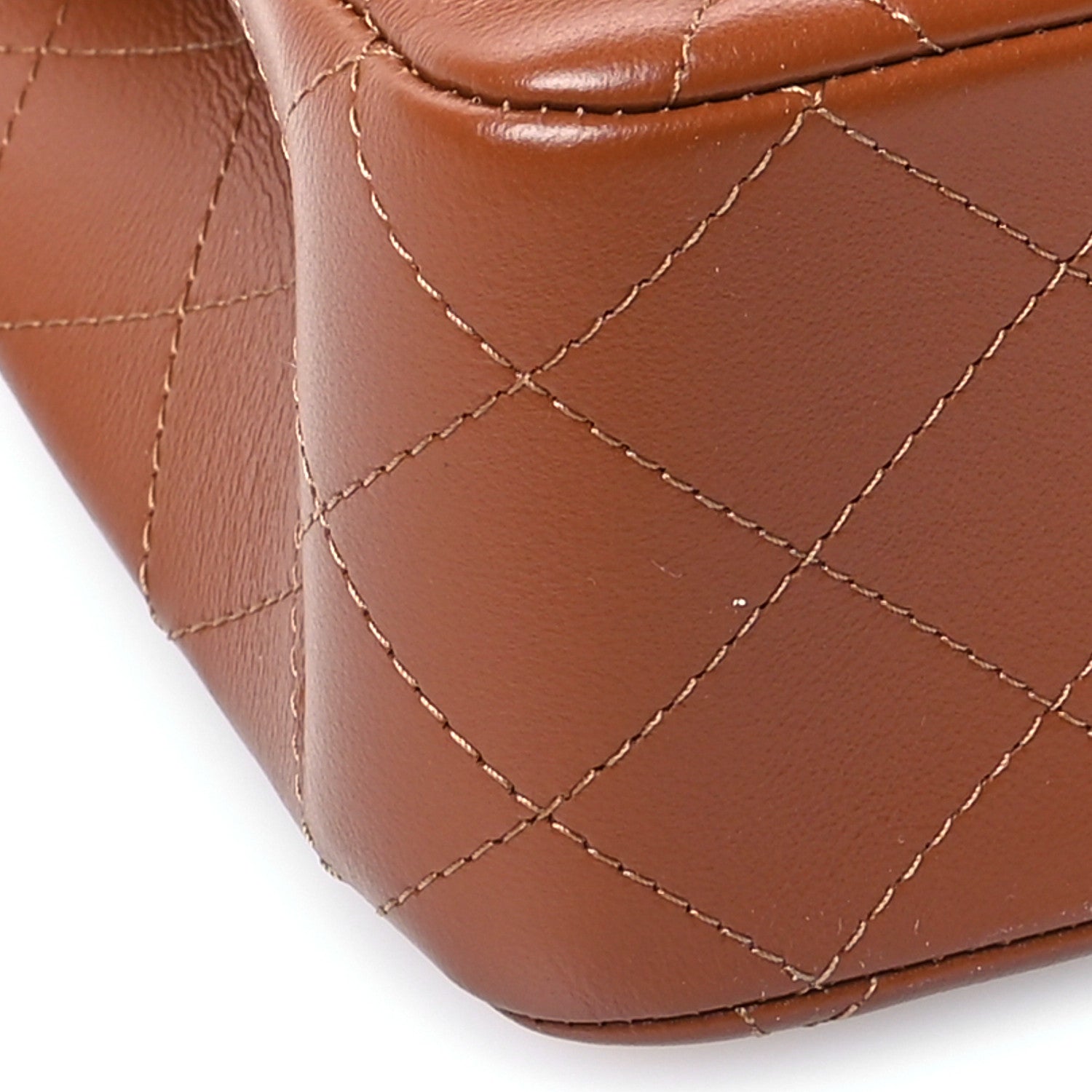Chanel Lambskin Quilted Medium Double Flap Brown 9 of 11