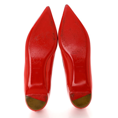 Christian Louboutin Patent PVC Paulina Flats 41 Carazon 5 of 7