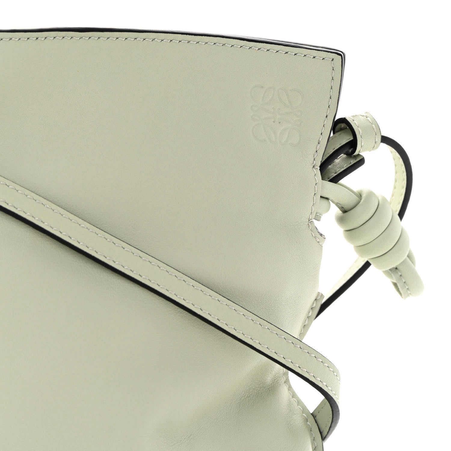 Loewe Calfskin Mini Flamenco Knot Clutch Light Celadon 7 of 9
