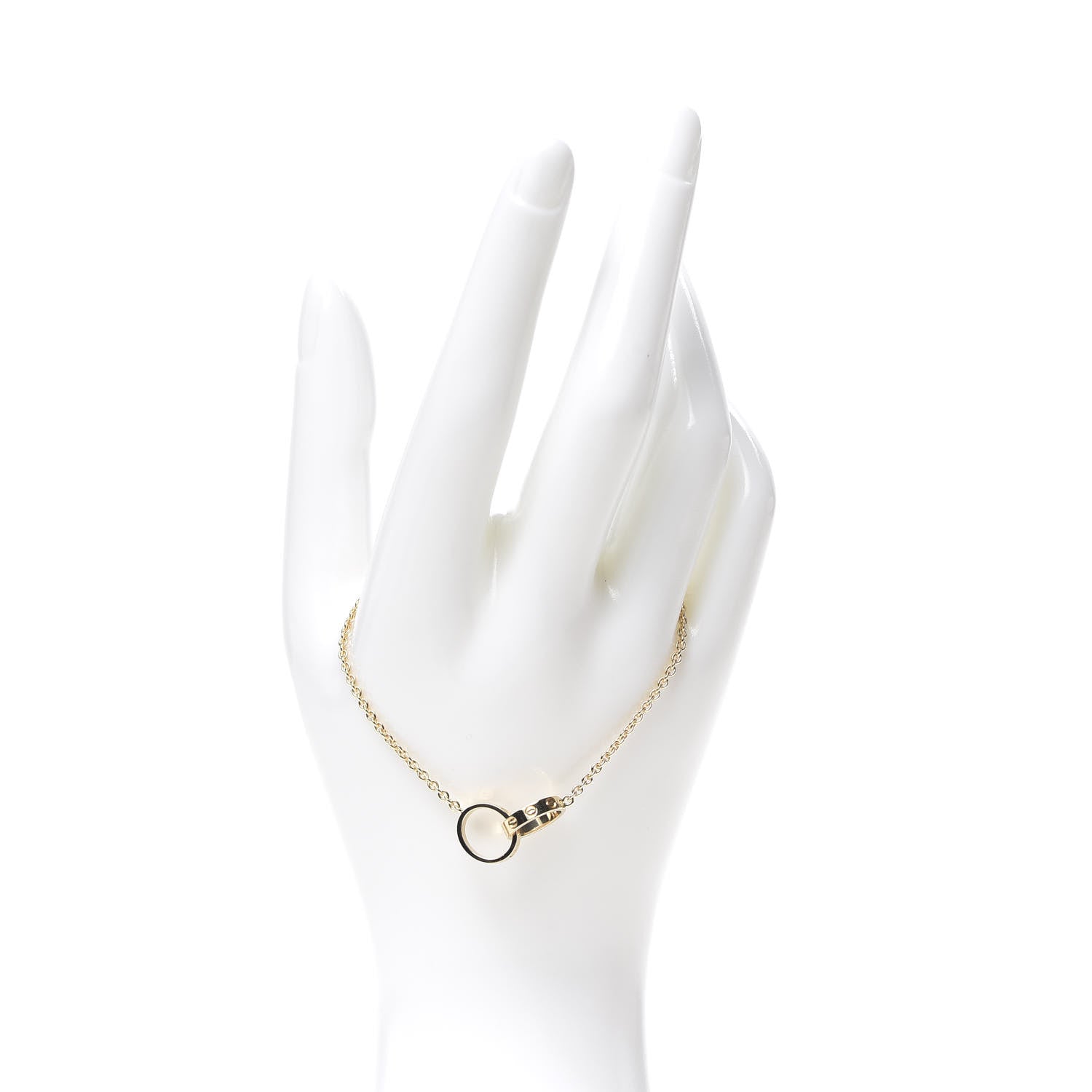 Cartier 18K Yellow Gold Interlocking LOVE Bracelet 2 of 7