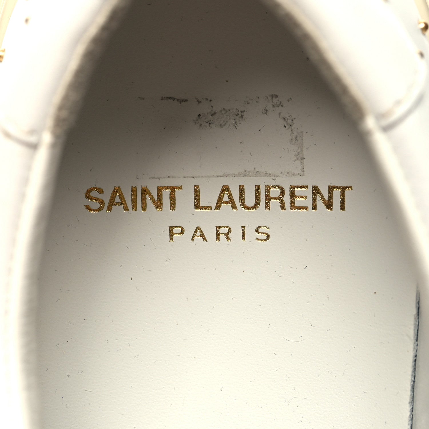 Saint Laurent Calfskin Womens Andy Pearl Low Top Sneakers 36 White 8 of 9