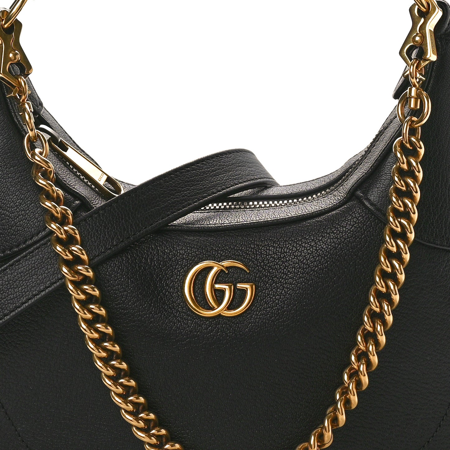 Goatskin Small Aphrodite Shoulder Bag Black