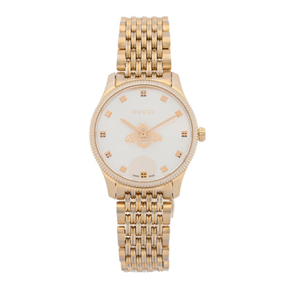 Gucci Stainless Steel 29mm G-Timeless Bee Quartz Watch Gold 1 of 4