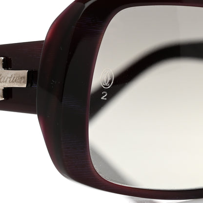 Cartier Square Cypris Sunglasses Burgundy 5 of 8