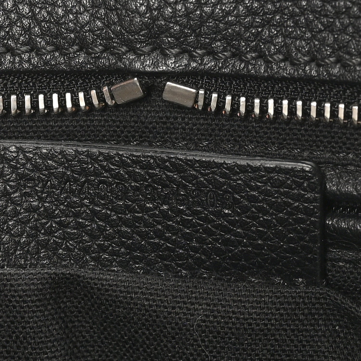 Alexander McQueen Pebbled Calfskin Mini Skull Padlock Zip Around Tote Black 7 of 12